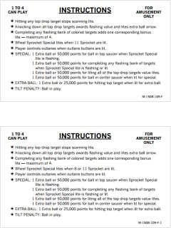 BMX (Bally) Score Cards (7)
