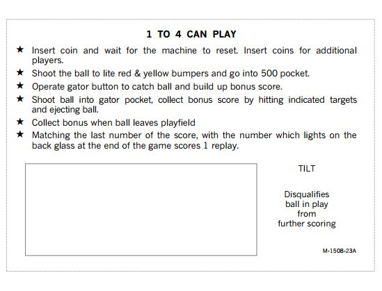 NIP IT (Bally) Score Card Set (8)