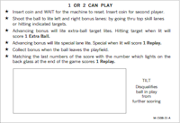 BIG SHOW (Bally 1773) Score Cards (5)