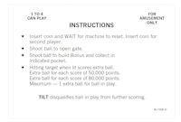 VAMPIRE (Bally) Score cards