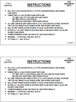HARLEM GLOBETROTTERS (Bally) Score Cards