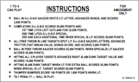 HARLEM GLOBETROTTERS (Bally) Score Cards