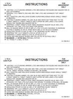 FLASH GORDON (Bally) Score Cards