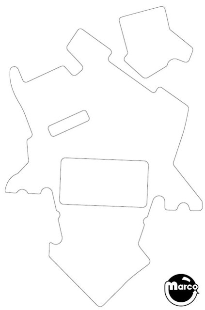 VECTOR (Bally) playfield mylar