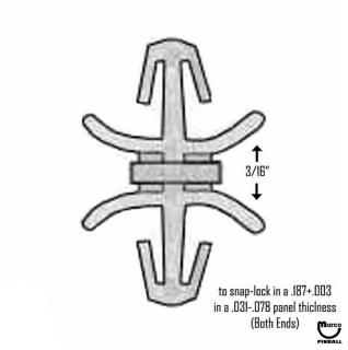Standoff - circuit board nylon 5/32 inch holes DLCBS-3-19