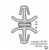 Standoff - circuit board nylon 5/32 inch holes DLCBS-3-19