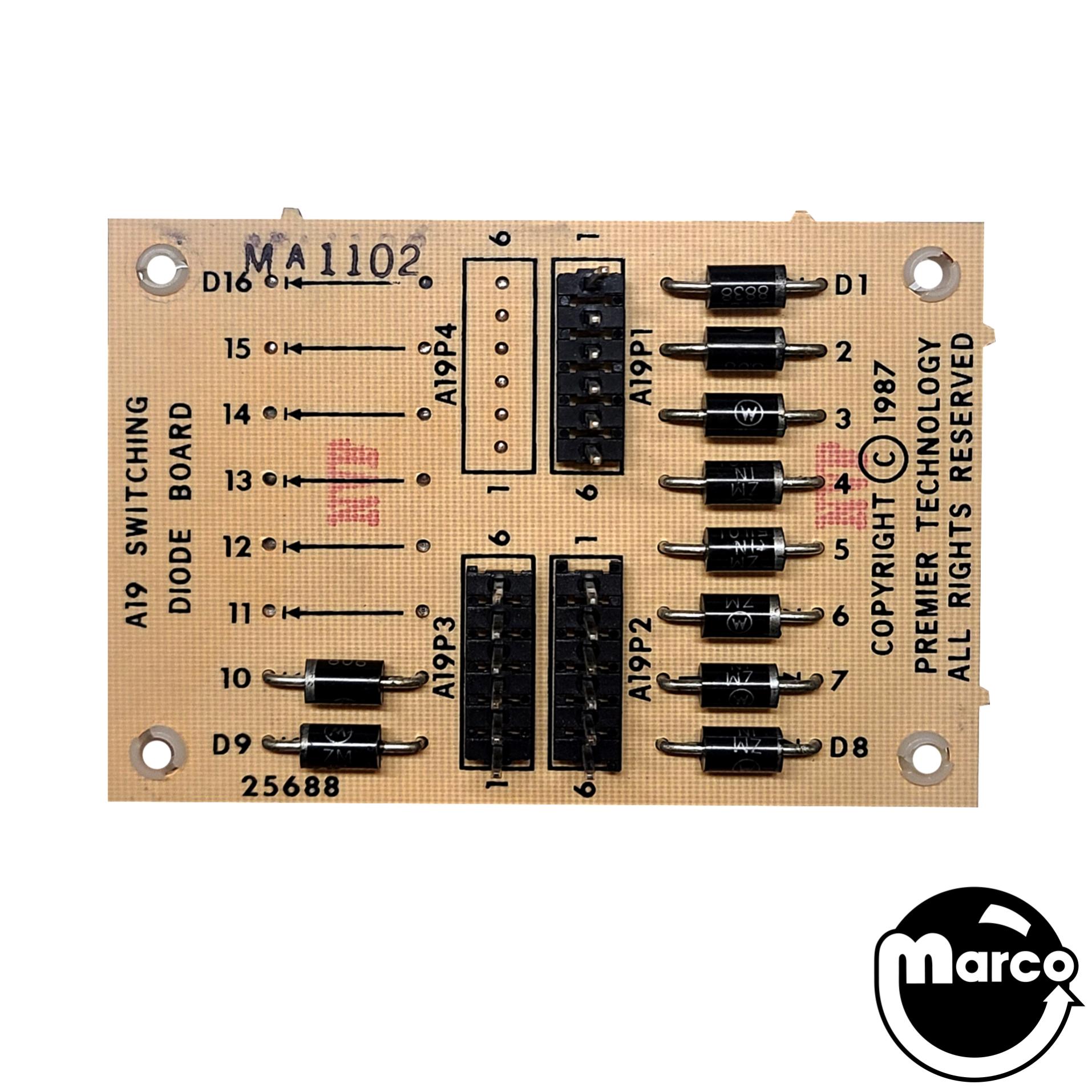 Diode board A17 Gottlieb®