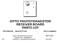 Opto board Gottlieb&reg; 31241 (RX) receiver