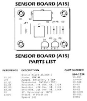 Opto board Gottlieb&reg; flipper sensor A15