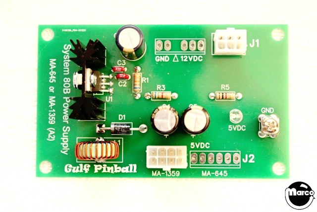 Power supply board Gottlieb® A2