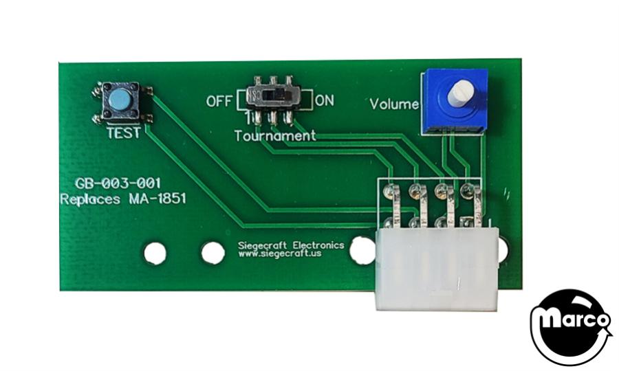 Control switch board Gottlieb A26