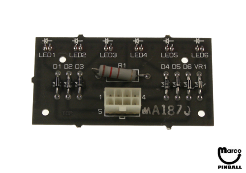 LED board apron 6 red Gottlieb®