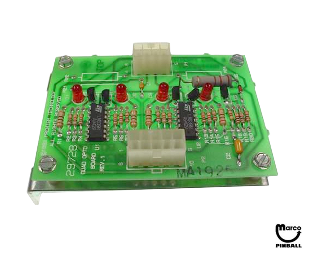 Opto board - quad interface Gottlieb 29728
