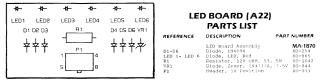LED board apron 6 red Gottlieb®