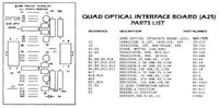 Opto board - quad interface Gottlieb 29728