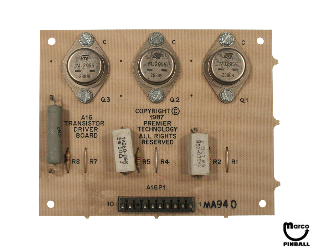 Transistor board Gottlieb® A16