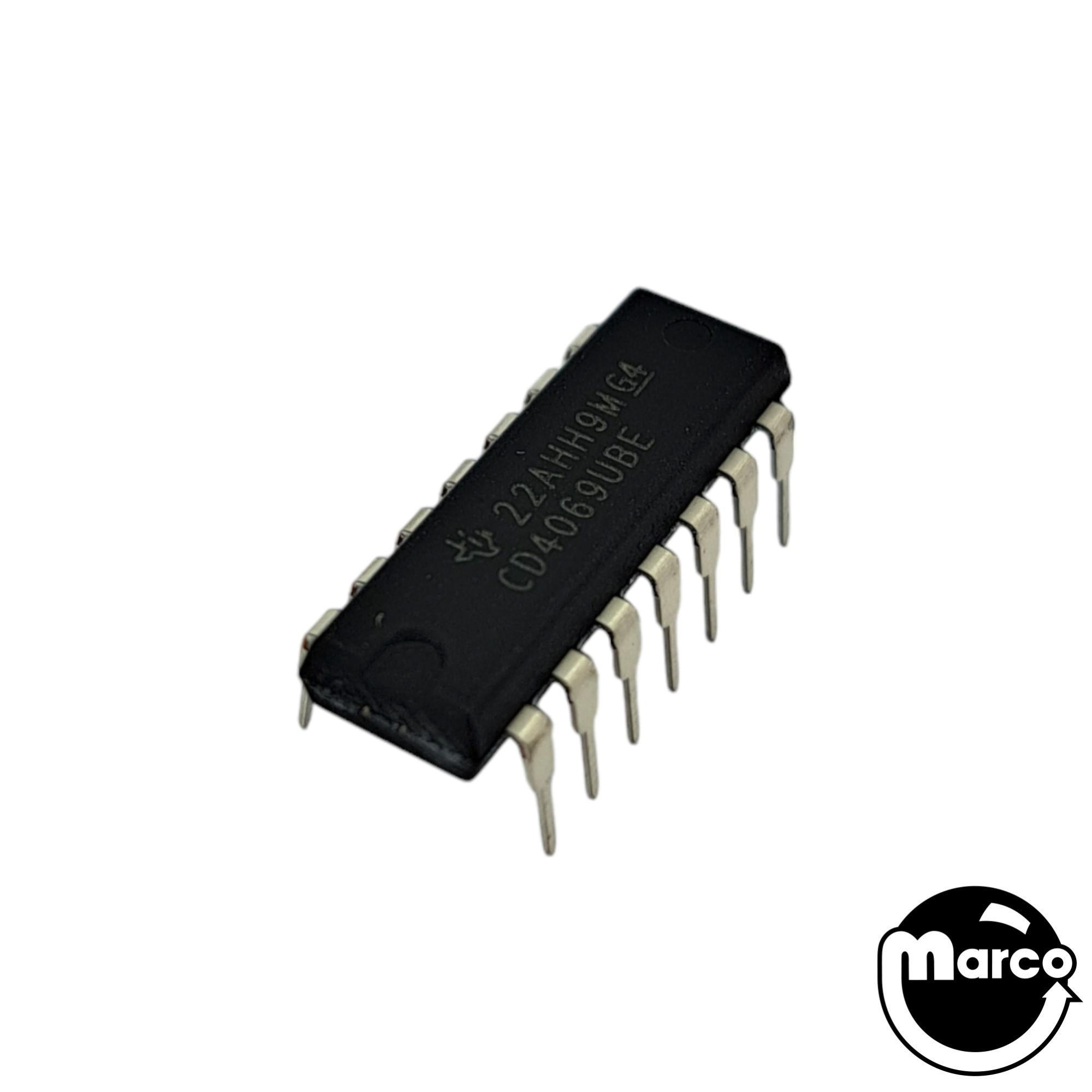 MC14069 - IC - 14 pin DIP Hex Inverter - Marco Specialties Pinball