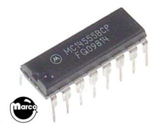 IC - 16 pin DIP decoder/demux dual 1:4 CD4555