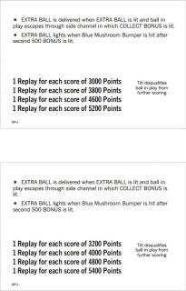OP POP POP (Bally) Score Cards (3)