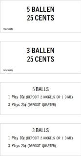 OP POP POP (Bally) Score Cards (3)