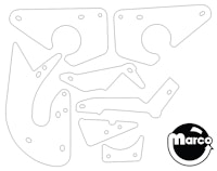 STAR TREK NEXT GEN (WMS) Plastic shield set