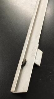 Backglass lock trim channel Stern SEI