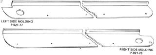 Side rail set Bally L & R sides 51-3/8 x 3 inches