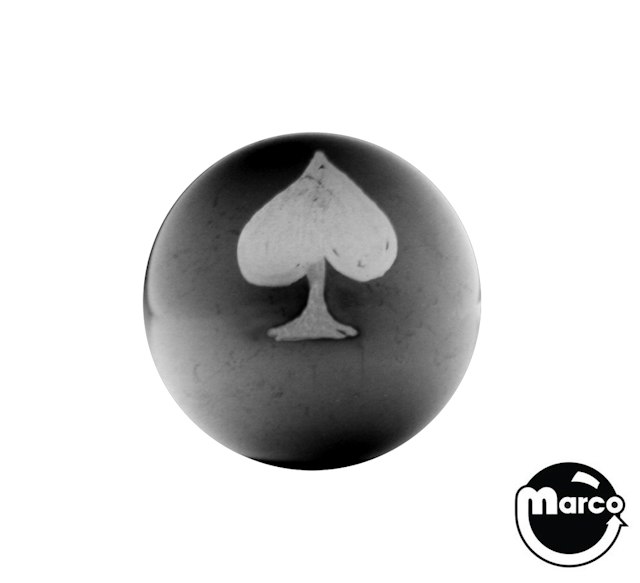 Ball 1-1/16 inch black Club/Spade