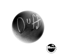 Ball 1-1/16 inch black Duff ball - each