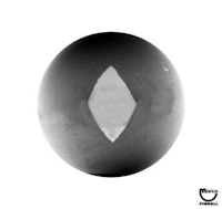 Ball 1-1/16 inch Black Heart/Diamond