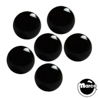 Ball 1-1/16 inch black Pearl - 6 pack