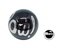 Ball 1-1/16 inch black Kapow! ball - each