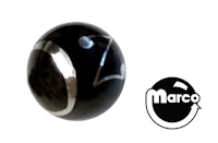 Ball 1-1/16 inch black Oz ball - each
