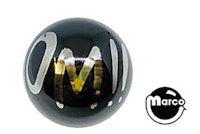 Ball 1-1/16 inch black BOOM! ball - each