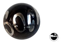 Ball 1-1/16 inch black SOCK! ball - each