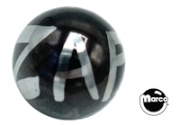 Ball 1-1/16 inch black ZAP! ball - each