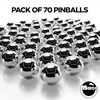 70 Balls 1-1/16 inch Standard Pinballs - Small Operator Pack
