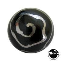 Ball 1-1/16" Black Swirl - each