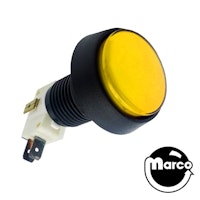 Pushbutton 1-1/2 inch round yellow illuminated