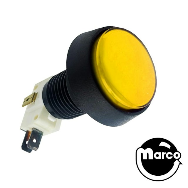 Pushbutton 1-1/2 inch round yellow illuminated