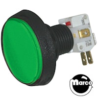 Pushbutton switch 2 inch Green lighted