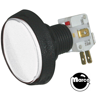 Pushbutton 2 inch round white 500-6121-08