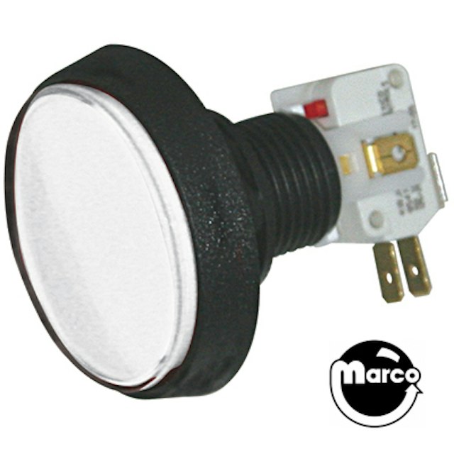 Pushbutton 2 inch round white 500-6121-08