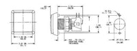 Pushbutton 2 inch square white