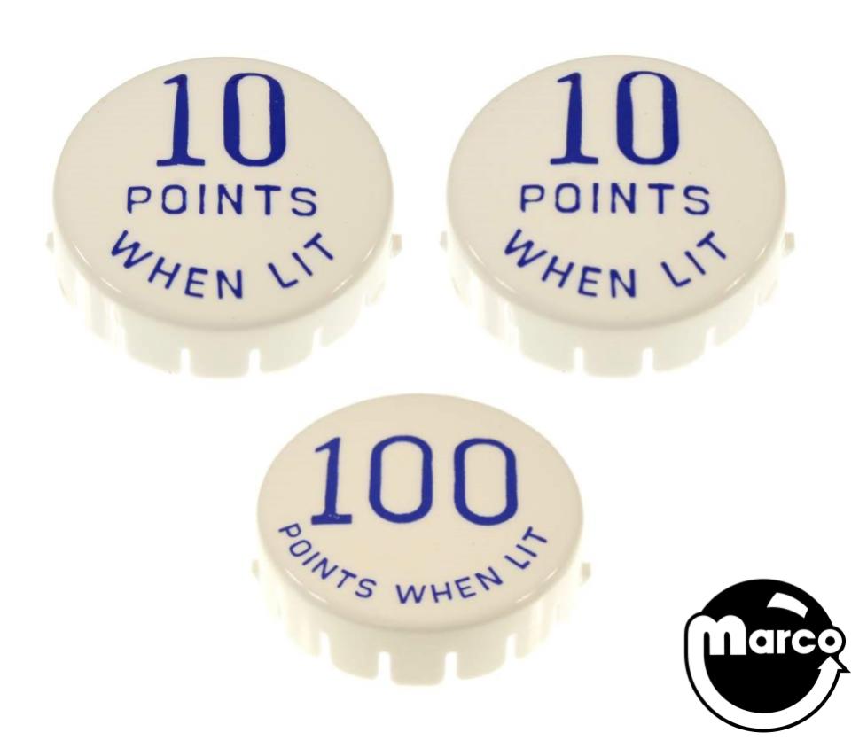 AQUARIUS (Gottlieb) Pop bumper cap set (3)
