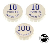 AQUARIUS (Gottlieb) Pop bumper cap set
