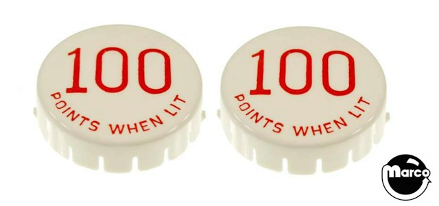 BIG BRAVE (Gottlieb) Pop bumper cap set (2)