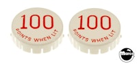 BIG INDIAN (Gottlieb) Pop bumper cap set (2)
