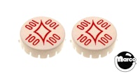CANADA DRY (Gottlieb) Pop bumper cap set