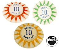 CASANOVA (Williams) Pop bumper cap set (3)
